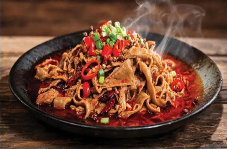 Bao tử heo xào cay