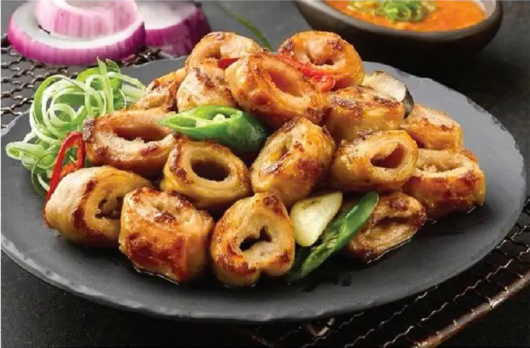 Lòng già bò áp chảo
